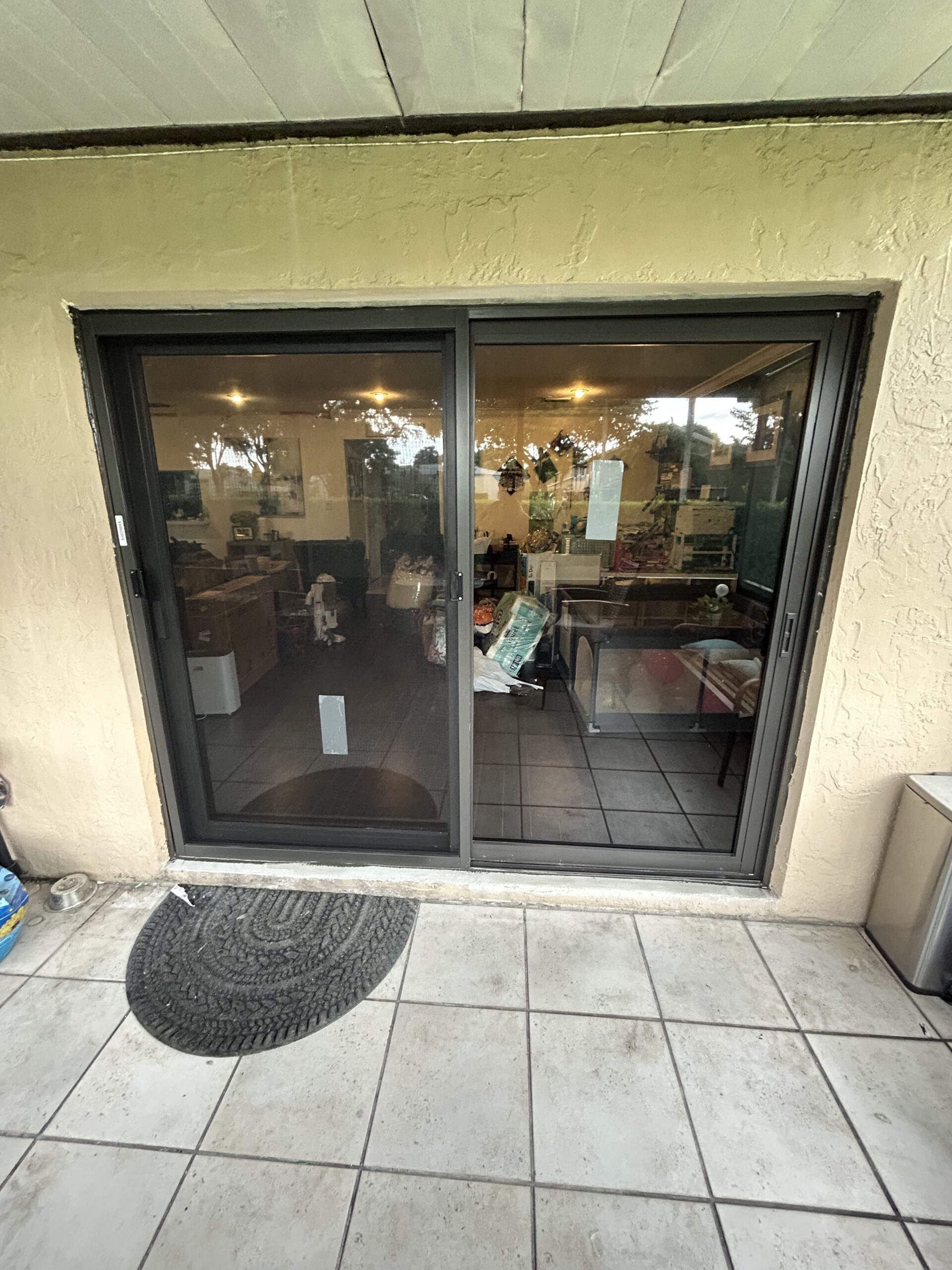Hurricane proof sliding glass door